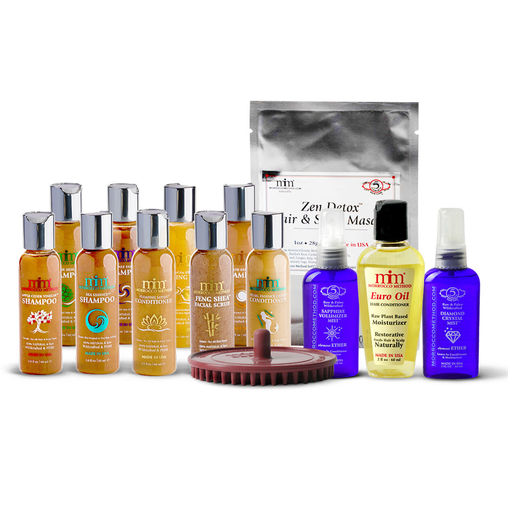 Travel Set, 5 Shampoos - Morrocco Method International