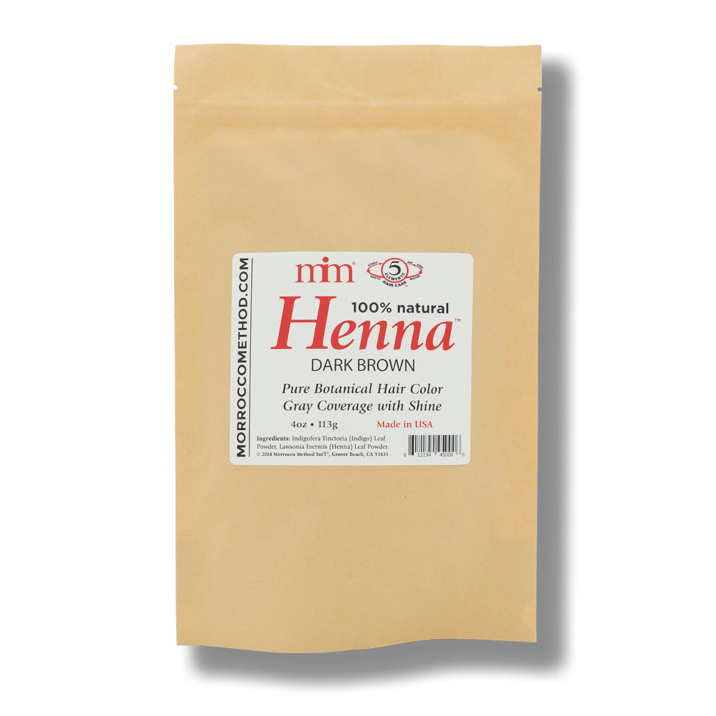 Medium Brown Natural Henna Hair Dye - Morrocco Method International
