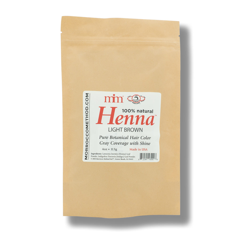 Light Brown Natural Henna Hair Dye - Morrocco Method International