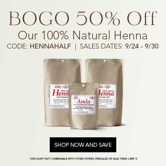 BOGO 50% Off Our Henna