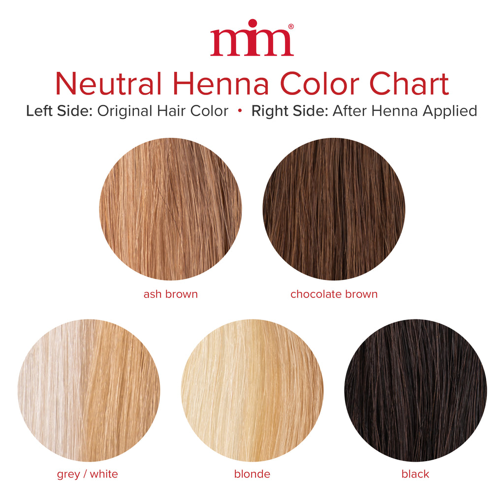 neutral henna color chart 